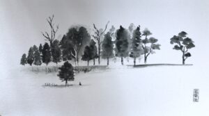 Watercolour enchanted forest